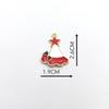 Christmas Snowman and Tree DIY Enamel Pendant Accessories