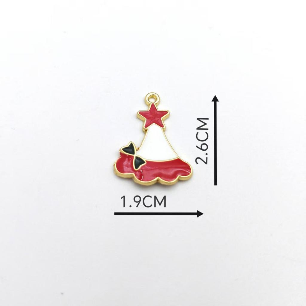 Christmas Snowman and Tree DIY Enamel Pendant Accessories
