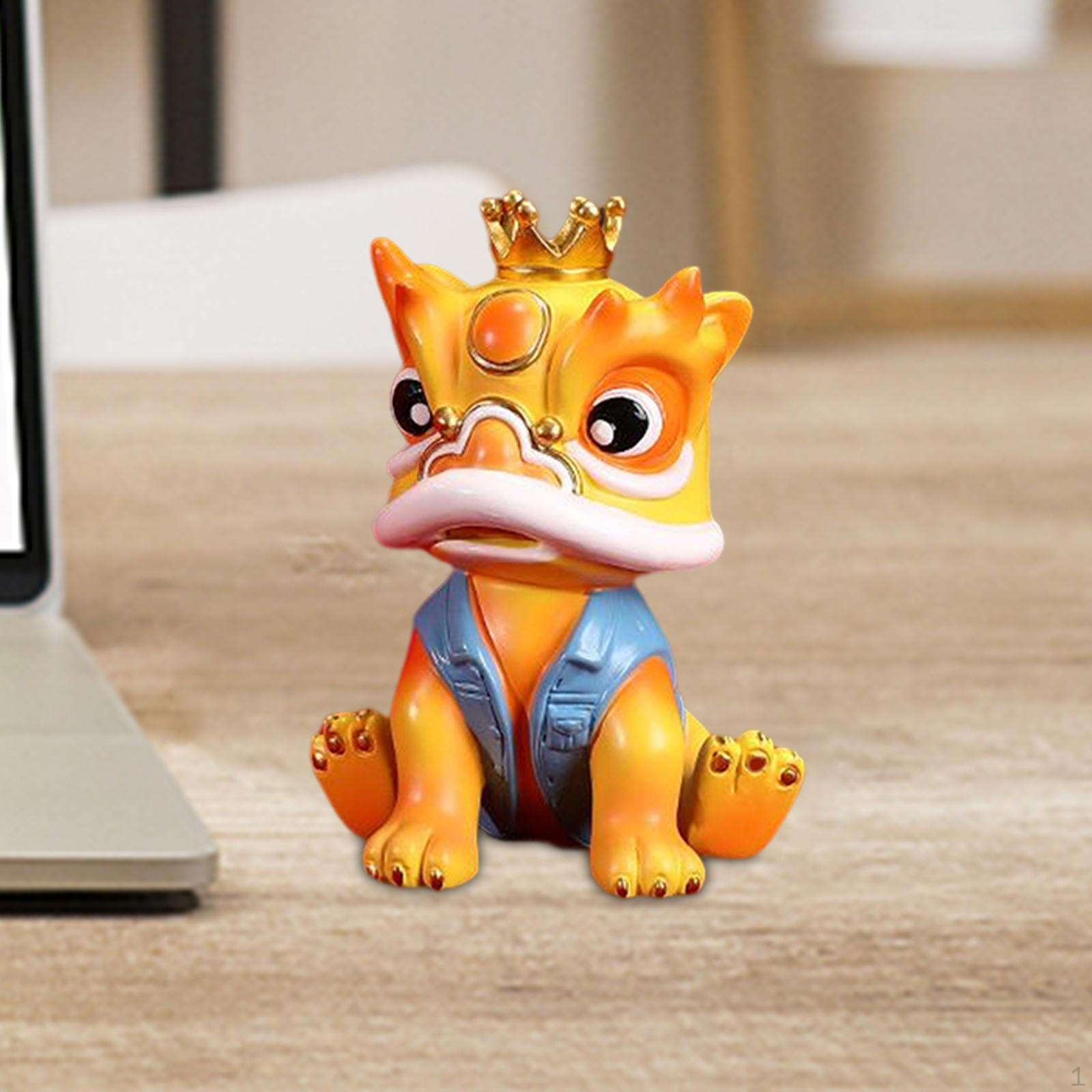 Chinese Lion Figurine - Exquisite Craftsmanship for Home Decor and Gifts жёлтый