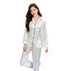 1011 Spring and Autumn New Internet celebrity polka dot big V comfortable pajamas women's long-sleeved trousers loungewear two-piece set