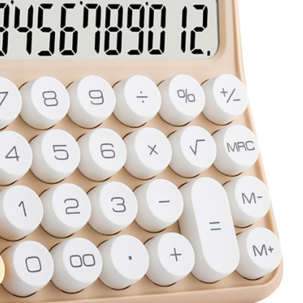 12 Digit Calculator Large LCD Display Big Button Standard Mechanical Switch Calculator for Office