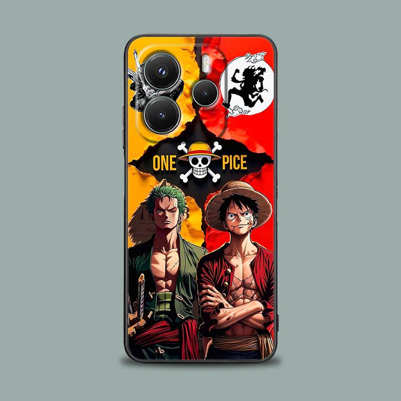 Soft Case For Xiaomi Redmi Note 15 14 13 12 11 10 Pro Plus For Redmi 15C 15 14C 13C 12C Phone Cover Luffy Zoro Anime One Pieces