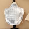 Fake Collar, Women'S Shirt, Fake Collar, Black And White Polka Dot Doll Collar, Bottom Inside, Shirt Collar.