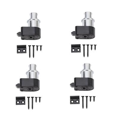 Push Button Cabinet Lock Metal Push To Open Locks for 0.71 0.94in Door Thickness Yachts Ships Motorhome Chrome Plated