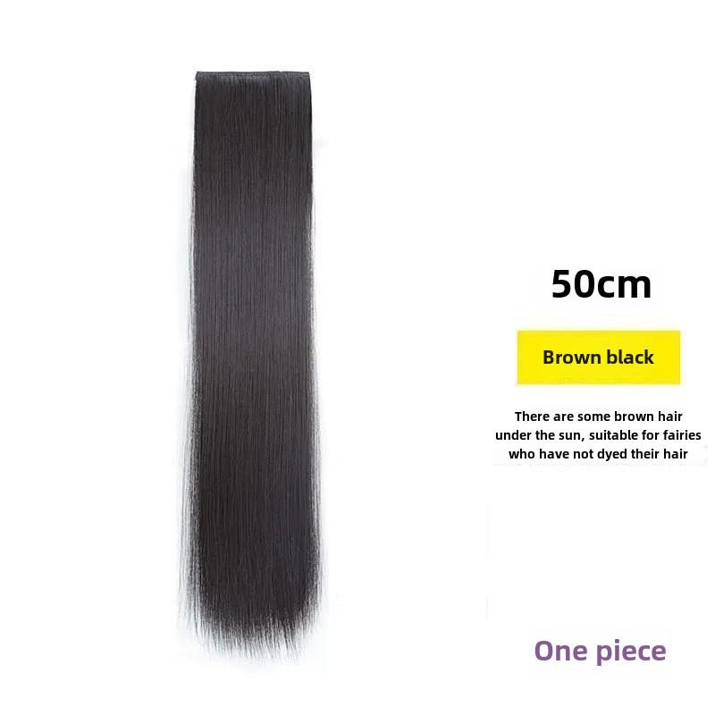 Seamless Long Hair Extension Set: Invisible Straight Wig Patches for Women