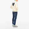 Comme des Garçons PLAY Sudadera con Cremallera y Corazón Negro Grande PLAY de COMME des GARCONS 'Off-White' para Hombre AZ-T256-051-3