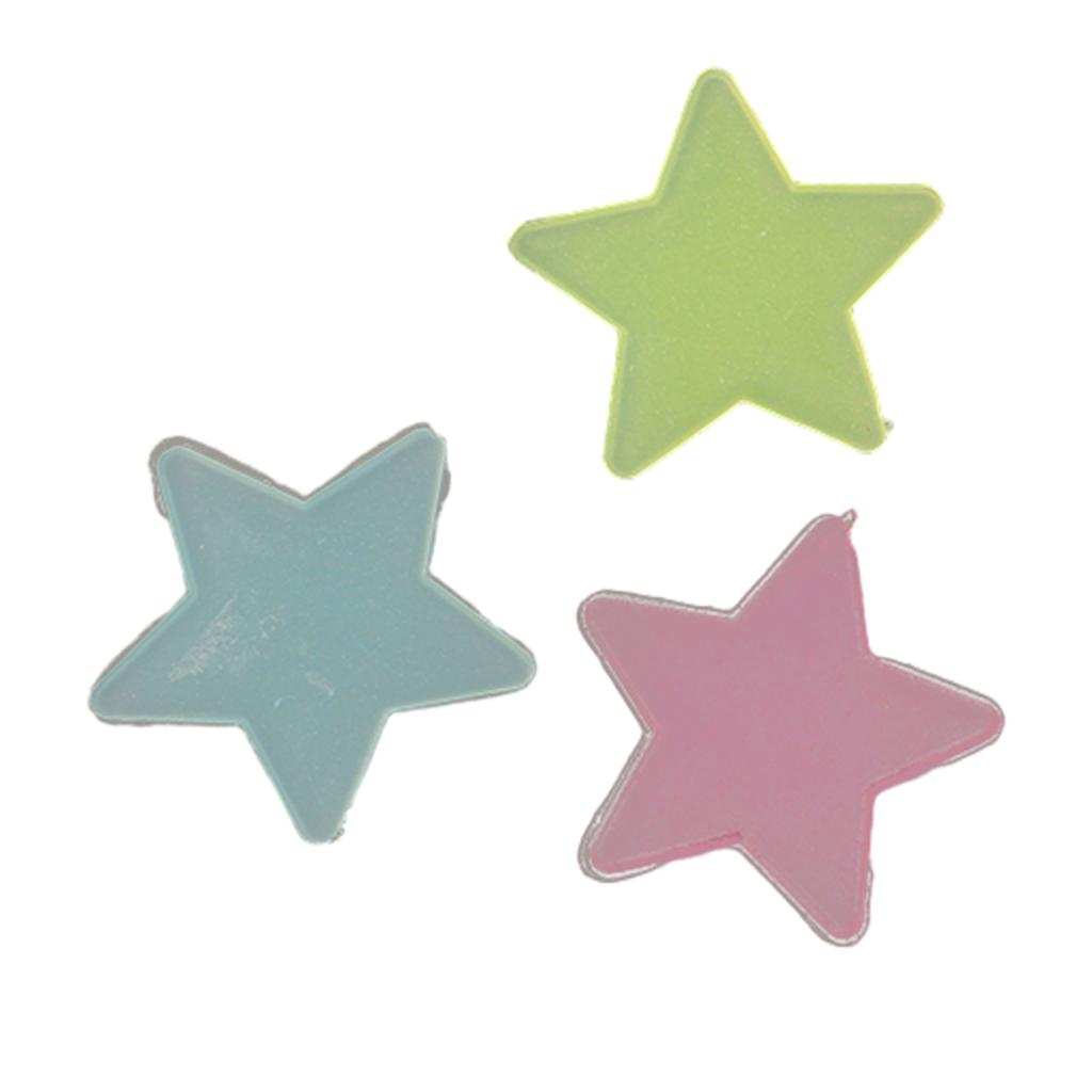100pcs Stickers Moons Night Art Plastic Removable Bedroom Ceiling Space DIY Star Decal Stars Decor Fluorescent