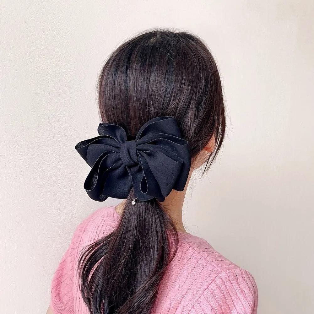 Automatic Hairpin Angel Scrunchie Cubic Layered Black Hairpin Updo Guest Look Decoration Commerce Pick JL
