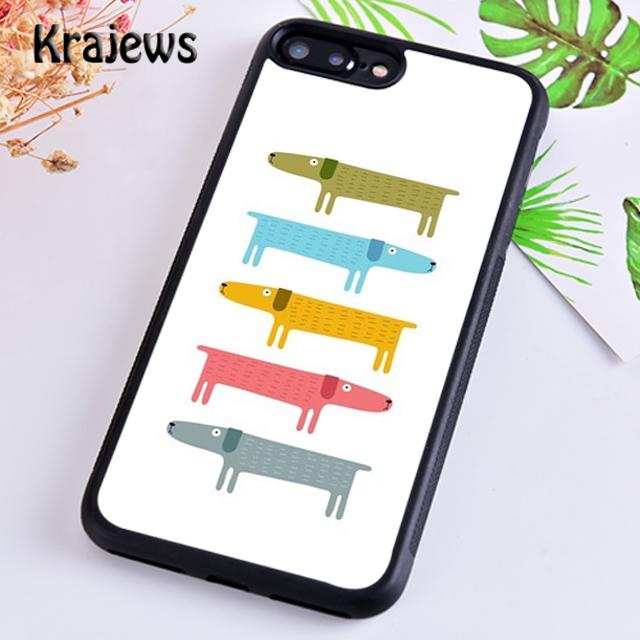 Krajews Dachshund Dog Ballon Soft Phone Case Cover For iPhone 14 5 6s 7 8 Plus XR XS 11 12 13 Pro Max Samsung S21 S22ultra Plus