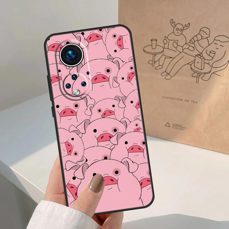 Cartoon Pig For Honor Magic 8 7 6 5 Pro Case For Honor X9d X9c X9b X9a X8c X8b Win 200 400 50 70 90 Lite