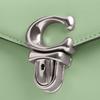 Coach Sammy 12 Metal Logo Lock Closure Detachable Shoulder Strap Leather Crossbody Handbag Mini Women Handbags Light-Pistachio CR504-LHTY6