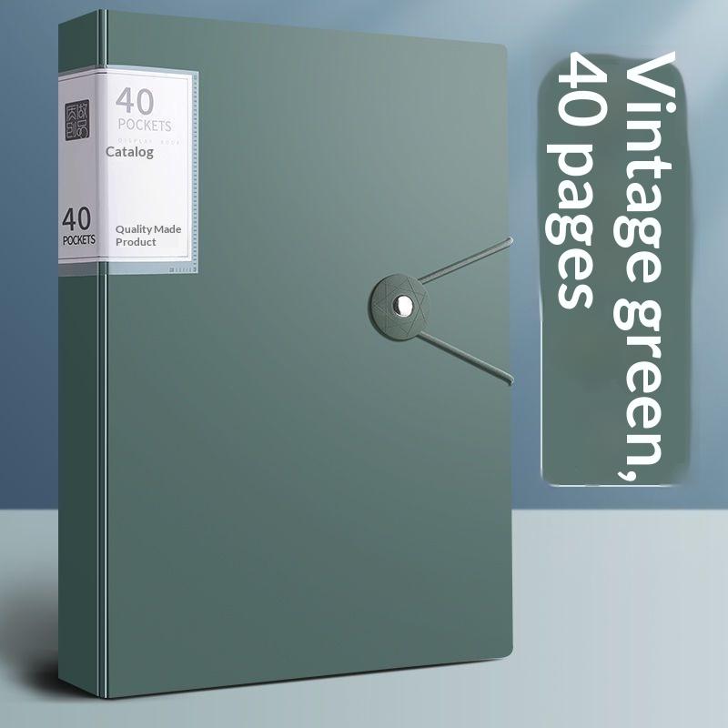 1Pcs Pp High Transparency And Waterproof Insert Brochure 60/100 Pocket A4 File Folder Suitable For A4 Size Documents And Papers