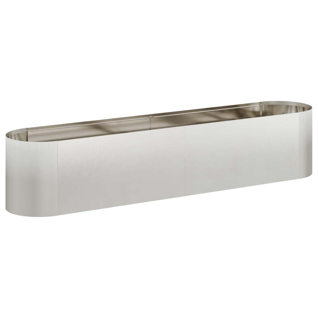 Raised Garden Bed for Outdoor Use Stainless Steel 200 X 40 X 40 Cm