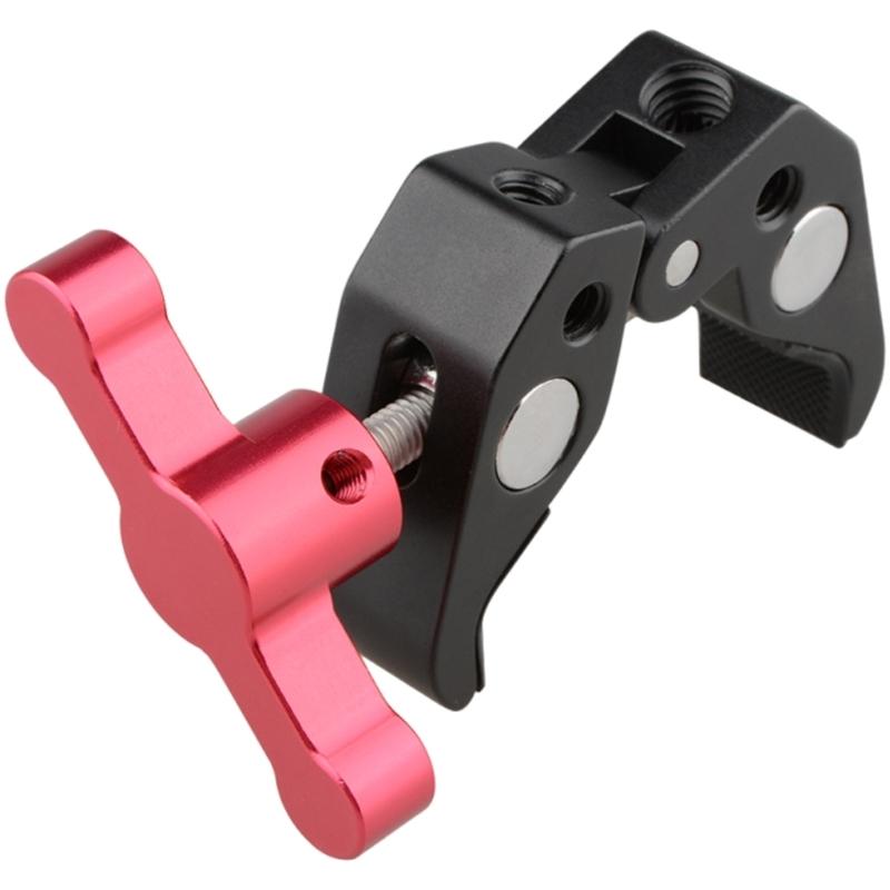 Professional Photography Mounting Clamp Aluminum Super Crabbing Clamp 1/4 3/8 Thread for Camera Photography Accessories 1