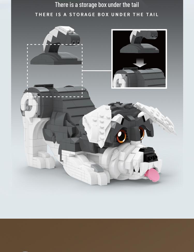 BeleDi Adorable Pet Building Blocks: Husky, Cat, Dog Educational Toy & Gift