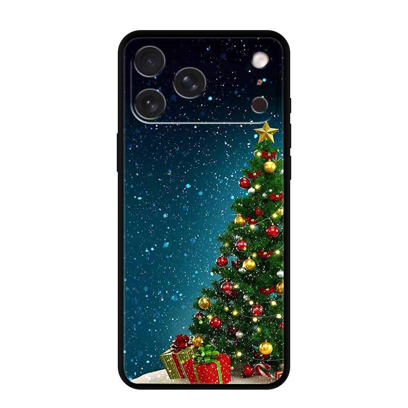 For iPhone 17 Pro Max Cover iPhone17 Pro Back Protective Phone Case For iPhone 17 Air Santa Christmas Soft Silicone TPU Coque