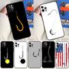 Fish Hook Fishing Case For iPhone 17 Pro Max 17 Air 15 14 13 12 11 16 Pro Max Mini 16e 15 16 Plus Funda Cover