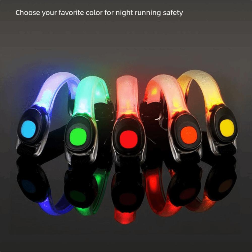 Adjustable Running Arm Belt Plastic PVC Luminous Bracelet  Outdoor Sports Night