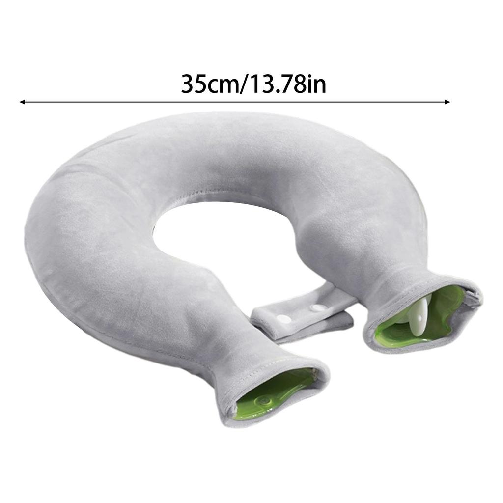 Water Filled Neck And Shoulder Hot Compress Water Bag Leakproof PVC Ergonomic U Shape Design Hot Water Bottle for Neck