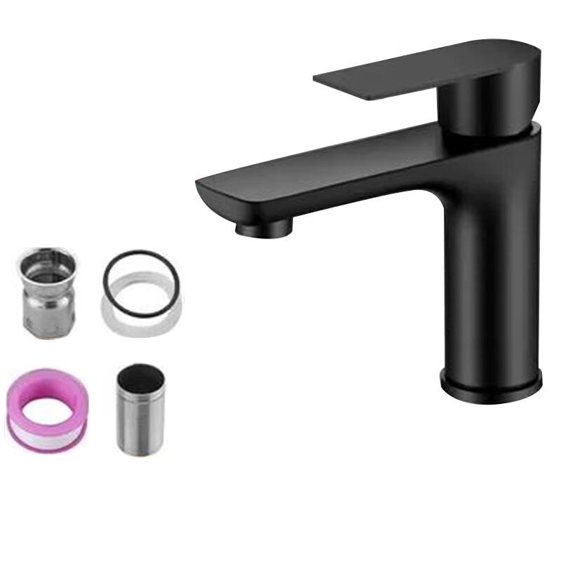 Homeglen Black Stainless Steel Basin Faucet Kitchen and Bathroom Faucets