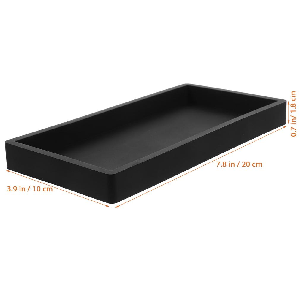Kosmetiktablett Silikon Badezimmer-Arbeitsplatten-Organizer für Toilettenartikel Kosmetik Make-up Shampoo Lotion Ringe Schlüssel Schmuck Dekorativ
