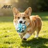 Non-Toxic Dog Balls for Boredom Geometric Ball Toy, Indestructible Chew Multi-faceted Teeth Durable Toys Destructive Chewers Cleaning Interactive