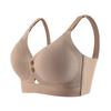 Seamless Maternity Bra with Double Front Clasp High Elasticity Push-up and Nursing Support