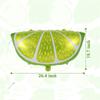 10 Palloncini Lime Grandi Rotondi Giallo Limone in Foil per Festa a Tema Frutta Estiva Ringraziamento Raccolta Autunnale