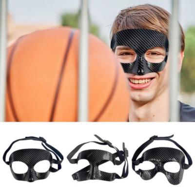 Black Basketball Nose Guard PVC Basketball Mask Face Shield New Elastic Protective Mask