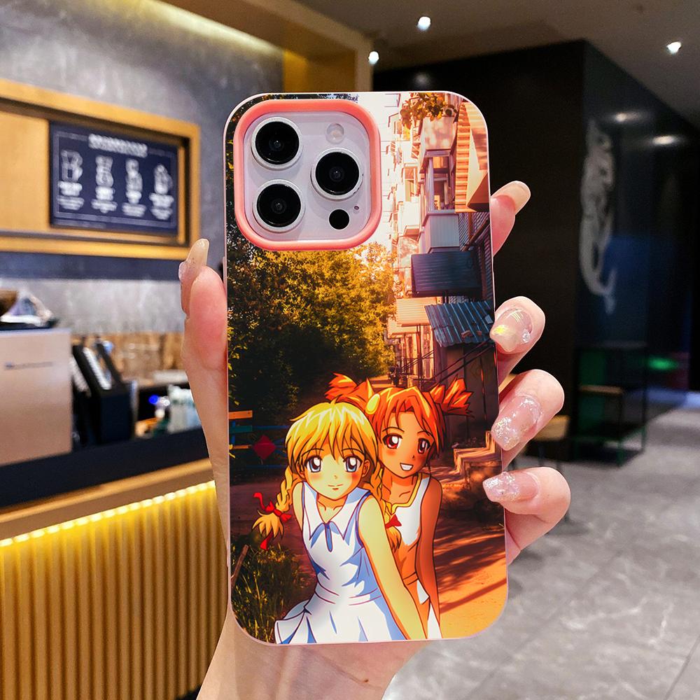 Everlasting Summer Alisa Jelly Double layer Pink Mobile Phone Case for iPhone 17 16 15 14 13 12 11 Air Pro Max Plus Protective