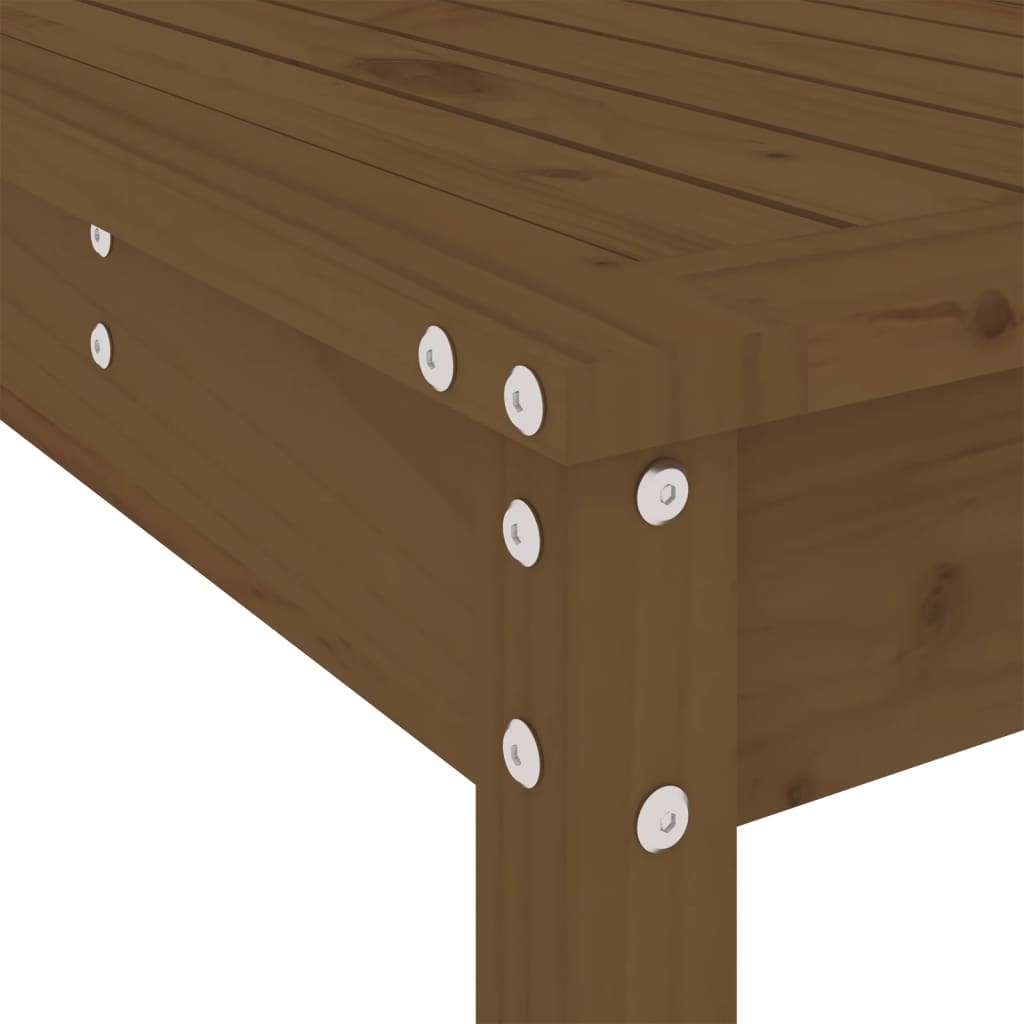 Vidaxl 3-Cz. Garden Bar Furniture Set, Honey Brown, Pine
