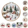 Christmas Embroidery Kit Featuring Unique Floral And Leaf Designs Perfect For Holiday Decor Projects