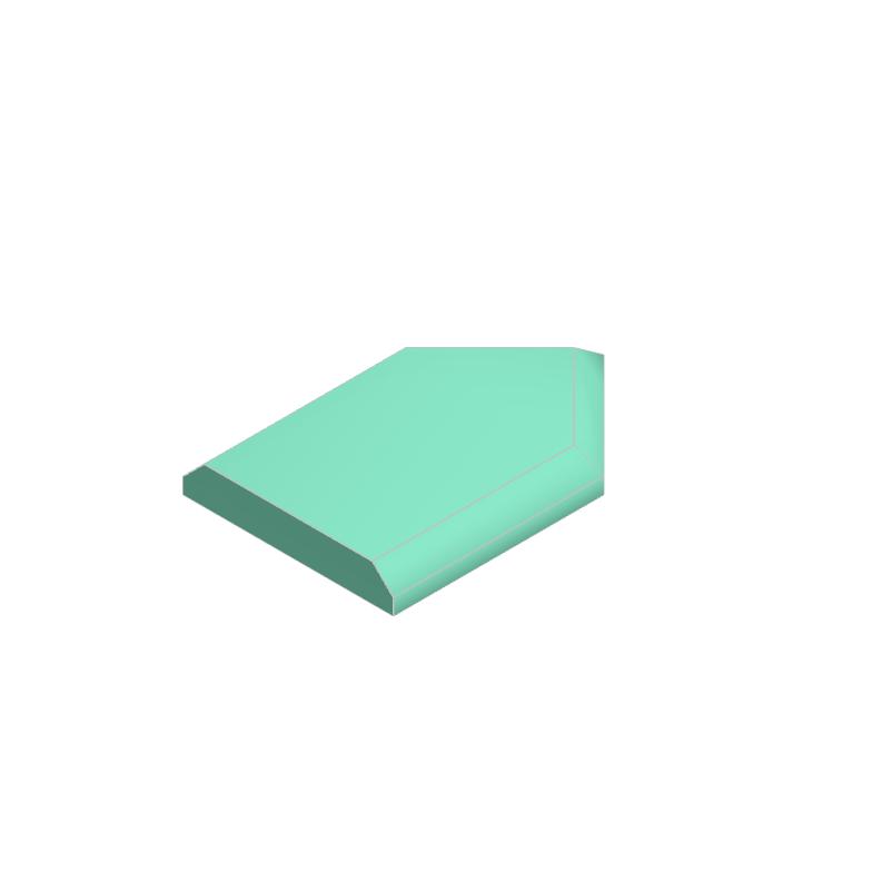 50pcs 22385 Tile Modified 2 x 3 Pentagonal Bricks Collections Bulk Modular GBC Toys For Technical MOC DIY Building Blocks Compat