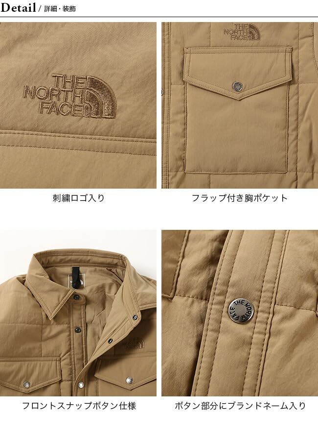 The North Face Meadow Warm Cold Size L Shirt, Unisex, Weather, Cappuccino,