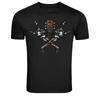 Rock Hand Skelett Gitarre Schädel Musik Grafik T-Shirt