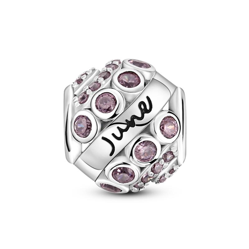 Pink Series Copper Infinity Love Mum Heart To Heart Dangle Beads Original Accessories Charm Bracelets Women Jewelry