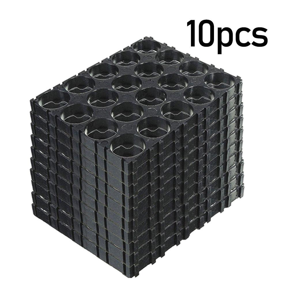 10/20/30/40/50 Pcs 18650 Lithium Battery Bracket Electric Vehicle Fixed Combination Spliceable Battery Cell Connection Bracket