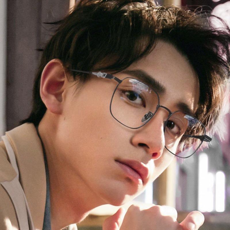 INS Mode Runde Anti-Strahlung Metallrahmen Brille Damen/Herren Brille