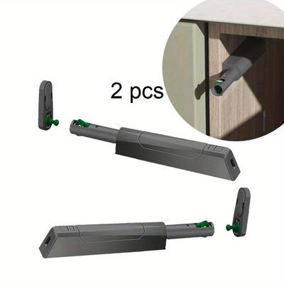 2 stuks Automatische Knop Vergrendeling Meubelbeslag Klassieke Deurvergrendeling Vergrendeling Deur Raam Kast Schuifslot Kast Huishoudelijke Veiligheid Knop Veer