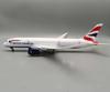 Diecast Resin Airplane 47cm B787 British Airways Plane 1/130 Scale Model Aircraft With LED Stand Home Desktop Decor