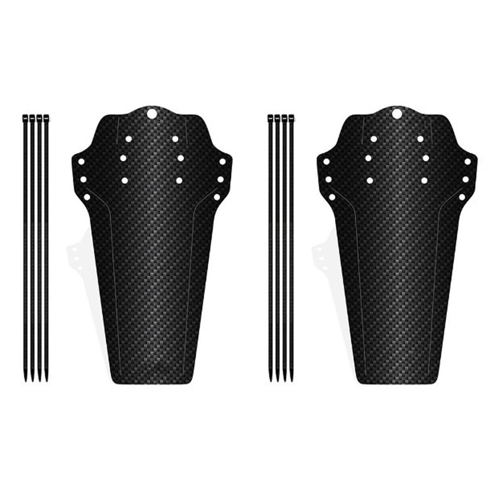 2 PCS Bike Fenders Mountain Road Bike Mudguards Front Rear Universal Bike Accessories Carbon Fiber