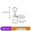 High-Capacity Magnetic Hook with Strong Eye Ring for Outdoor Use