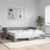 Vidaxl Sofa Rozsuwana, Jasnoszara, 90X200 Cm, Tkanina