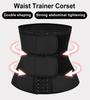 OEM Women's Colombian Fajas Girdles Sauna Sweat Waist Trimmer Tummy Belt Effective Weight Loss Trainer