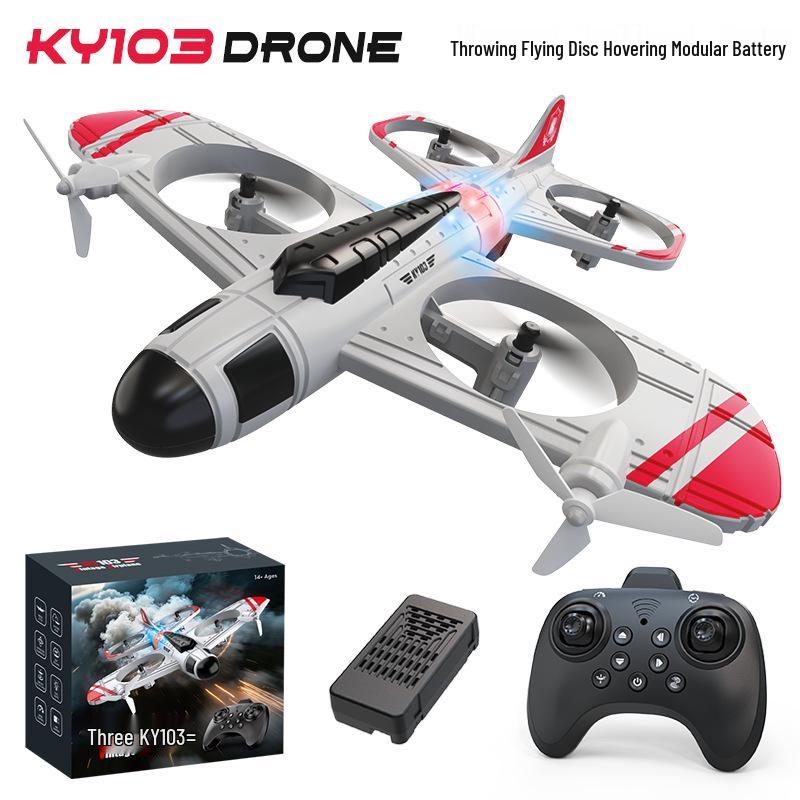 KY103 Stunt Kids' Durable RC Fighter Aircraft Model Quadcopter Toy Drone