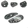 2 Pieces E Bike Rear Foot Pegs for A7 Modified Portable Replaces Non Slip High Performance