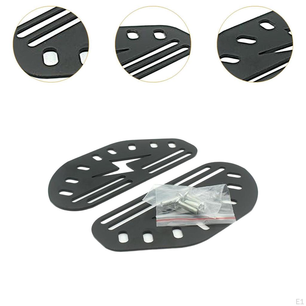 2 Pieces E Bike Rear Foot Pegs for A7 Modified Portable Replaces Non Slip High Performance