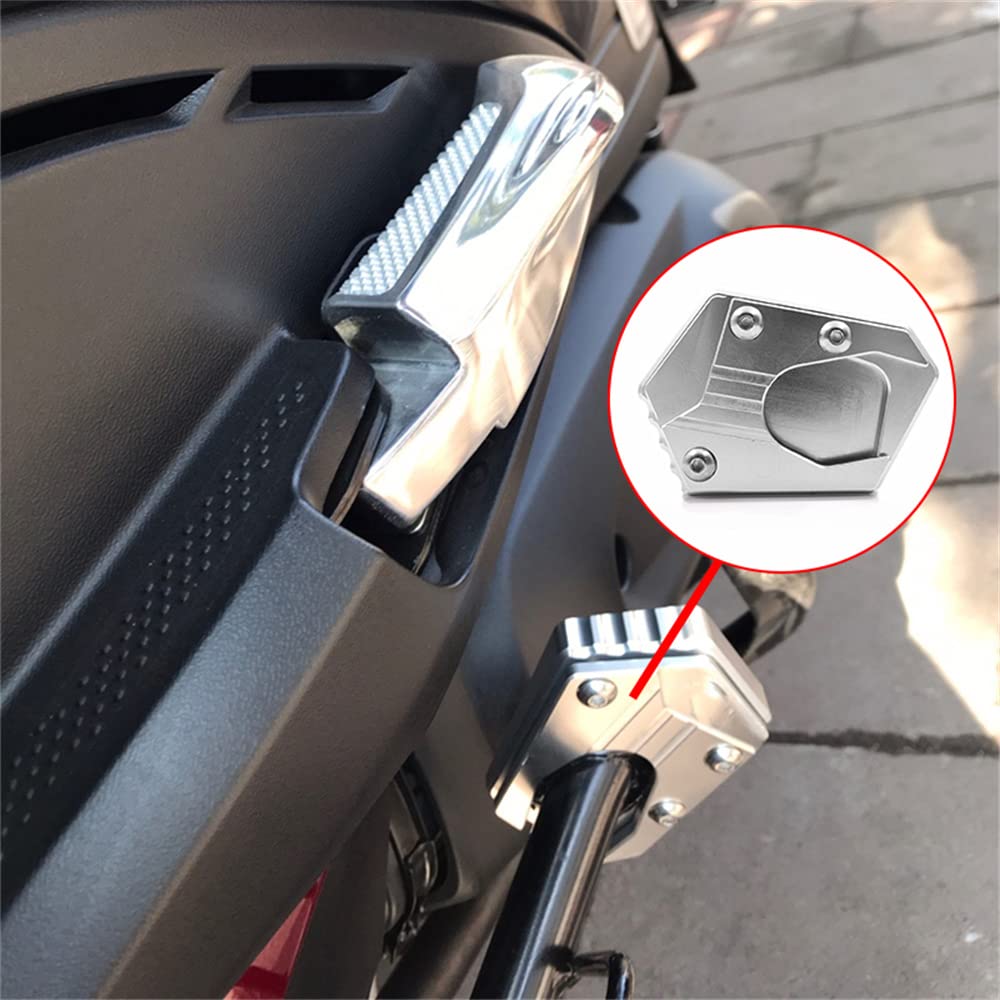 LEDISHUN Kickstand Side Stand Stand Stand Plate Extension Aluminum Compatible Honda CB150R CBR250R CB300F