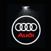 For Audi S662Pcs Led Car Door Logo Projector Welcome Light Emblems For Audi A3 A6 Q3 B5 B6 B7 B8 B9 Q7 8P 8V 8L A5 A4 4F A1 A7 A8