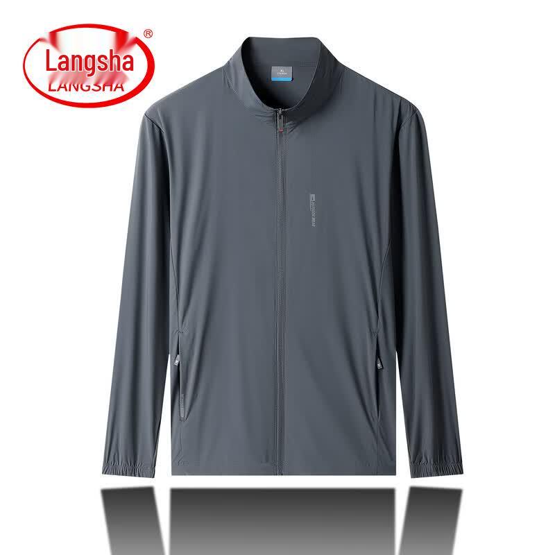 Langsha Men's Quick-Dry UV Protection Stand-Collar Jacket